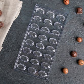 Форма для шоколада 24 ячейки &quot;Перо&quot; 33x16,5x2,5 см
