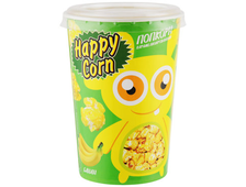 Воздушная кукуруза &quot;Happy Corn&quot; в стакане, БАНАН, 85 гр.