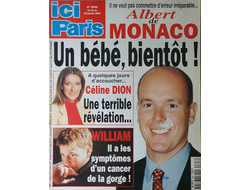 Ici Paris Magazine 22 January 2001 Albert de Monaco Иностранные журналы светская жизнь, Intpressshop