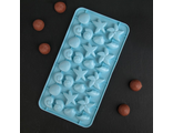 Форма для льда и шоколада 28×14,5 см «Морское дно», 28 ячеек, цвет МИКС