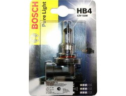 Лампа BOSCH Pure Light Standart HB4 12V 51W в блистере 1 шт.