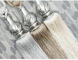 Модные оттенки декора для портьер: жемчужно-серый с люрексом, молочный, беж в наличии
