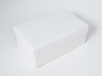 Коробка подарочная ВЫСОКАЯ 2П-В 7 см БЕЗ ОКНА (18*11* выс 7 см), белая