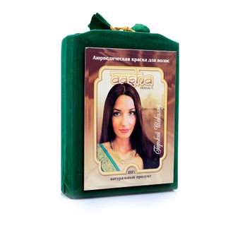 Аюрведическая краска для волос Горький шоколад Aasha Herbals, 100 гр
