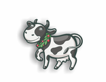 Рождественская буренка  - Брошь/ значок - 437