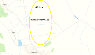 Участок 451 га для сельхоз.бизнеса в Калужской области
