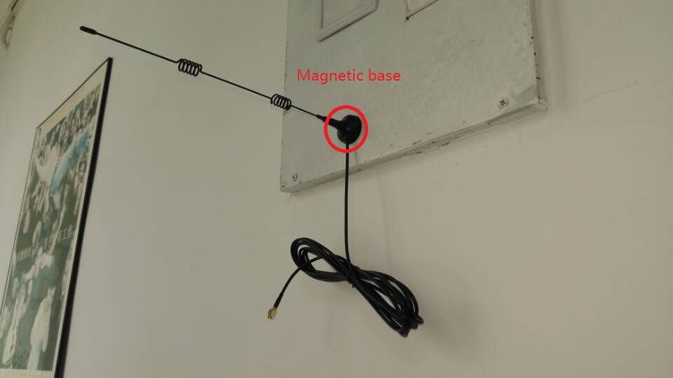 Уличная антенна WiFi с кабелем 3 метра и с магнитным основанием. (Разъём SMA Male)
