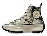 Converse Run Star Hike High Top черно-белые с принтом