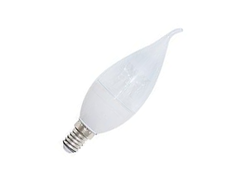 Лампа светодиодная Ecola свеча на ветру E14 8W 4000K 4K 130x37 прозр. с линзой Premium C4UV80ELC