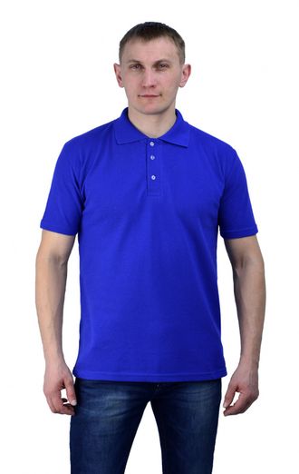 Рубашка-поло васильковая Рубашка-поло васильковая