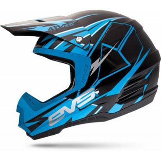 Шлем (кросс) EVS T5 BOLТ, синий/черный(Размер XL)