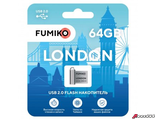 Флешка FUMIKO LONDON 64GB серебристая USB 2.0.