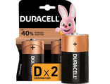 Батарейки LR20 DURACELL 2шт/уп.  D