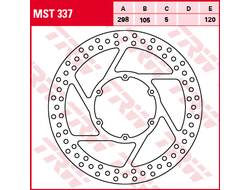 Тормозной диск TRW MST337 для мотоциклов Aprilia Pegaso 125/600/650 // BMW F650, G 650 // Husqvarna TR 650