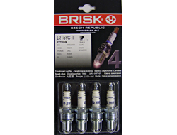 Свечи зажигания "BRISK" SUPER LR15YC-1-J  Чехия (ВАЗ 2110 8кл. инж.) блистер компл.