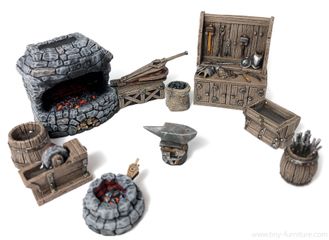 Medieval Forge   (PAINTED)