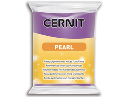 полимерная глина Cernit Pearl, цвет-violet 900 (фиолетовый перламутр), вес-56 грамм