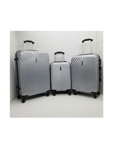 Комплект из 3х чемоданов Корона ABS S,M,L серый