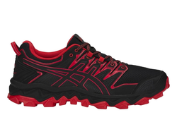 Кроссовки ASICS GEL-FUJITRABUCO7 черно/красный  1011А197-001 (Размеры: 7,5; 8,5; 10; 11)