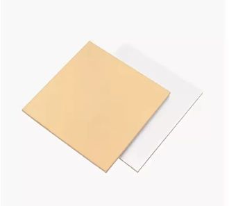 Подложка для торта усиленная квадратная золото/жемчуг 15*15 см ( толщина 1,5 мм)
