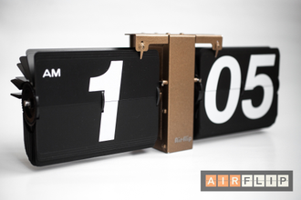 flip clock bronze