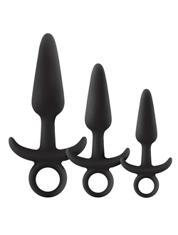 Набор черных анальных пробок с держателем Renegade Men's Tool Kit Производитель: NS Novelties, США