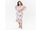Женская одежда - Вечернее, нарядное Платье с запАхом Арт. 2737503 (Цвет пудра) Размеры 50-76