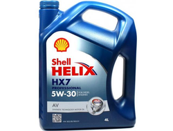 Моторное масло Shell Helix HX7 5W30 полусинтетическое 4 л.