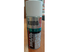 KUDO KU-1001 Эмаль аэрозольная универсальная белая глянцевая (0,52л.)