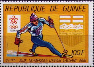 Лыжи. Гвинея. Калгари-1988