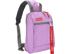 Рюкзак с одной лямкой - сумка на грудь Optimum XXL RL, сиреневый