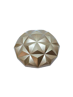 Магнитик для штор в виде круглой призмы-кристалла, пластмасса, цвета металлик в наличии на складе