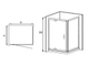 Душевое ограждение 100*70 RGW CL-43