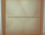 Стеклоблок Vitrablok (Чехия) &quot;Волна&quot;, окрашенный в массе, Розовый матовый