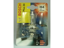 Лампа BOSCH PLUS 30% H4 12V 60/55W в блистере 1 шт.