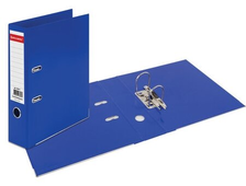 BRAUBERG Папка-регистратор А5 горизонтальная Comfort с двухсторонним покрытием, 70 мм синяя, арт.223191.