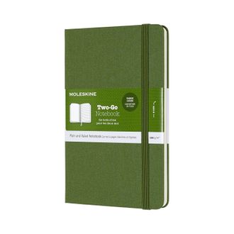 Записная книжка Moleskine Two-Go (Medium 11,5 x 17,5 см), зеленый