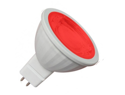 Лампа светодиодная Ecola MR16 GU5.3 220V 9W Красный прозр. 47x50 M2CR90ELT