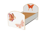 Кровать детская 1 Бабочки оранжевые (серия 2)
