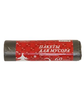 Мешки для мусора ПНД "ЁЛОЧКА" 60 л. (упак-20 шт.)