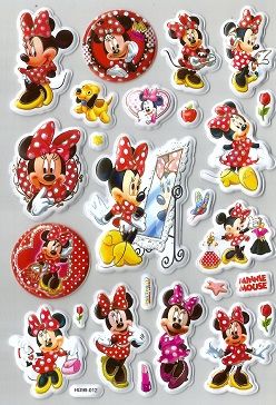 HD99-012	Объемные наклейки &quot;Minnie Mouse&quot;