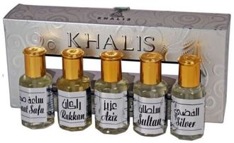 Khalis Silver / Кхалис Сильвер (5 флаконов по 12 мл) набор духов от Khalis