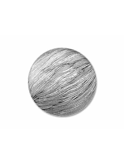 Магнит для штор серебро с чернью