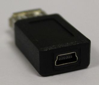 Переходник USB гнездо -  mini USB гнездо (2  шт.)