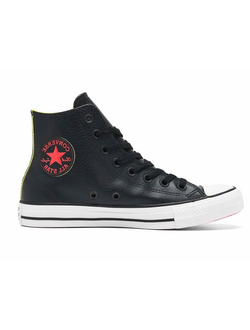 Кеды Converse All Star кожаные черные высокие