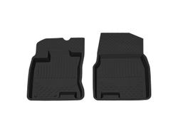 Коврик салонный резиновый (черный) для Nissan Qashqai (07-14) (передний ряд сидений) (Борт 4см)