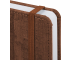 Ежедневник недатированный А5 (138x213 мм) BRAUBERG &quot;Wood&quot;, кожзам, резинка, 136 л., коричневый, 111676