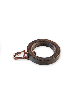 Кольцо деревянное, плоское, с крючком, 16 мм