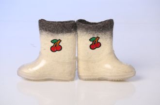 Детские валенки-самовалки белые Детские валенки-самовалки белые