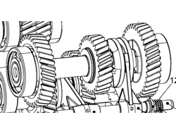 Вал КПП Оригинал BRP 619230054 619230050 для BRP LYNX/Ski-Doo (Main Shaft Ass'y)